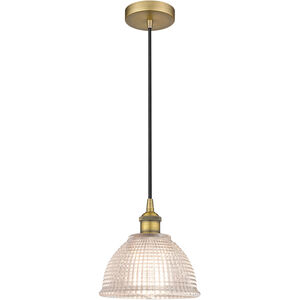 Edison Arietta LED 8 inch Brushed Brass Mini Pendant Ceiling Light