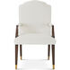 Wharton Cambridge Dining Arm Chair, Wooden, Upholstered, Marlborough by Alexa Hampton