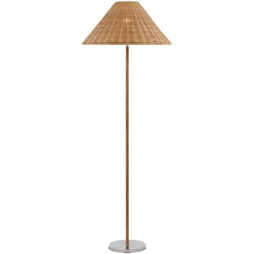 Marie Flanigan Wimberley 60 inch 15.00 watt Polished Nickel Wrapped Floor Lamp Portable Light, Medium