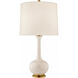 Christopher Spitzmiller Coy 31.5 inch 100 watt Ivory Table Lamp Portable Light in Linen, Medium