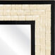 Sana 40 X 30 inch Ivory with Black and Mirror Wall Mirror
