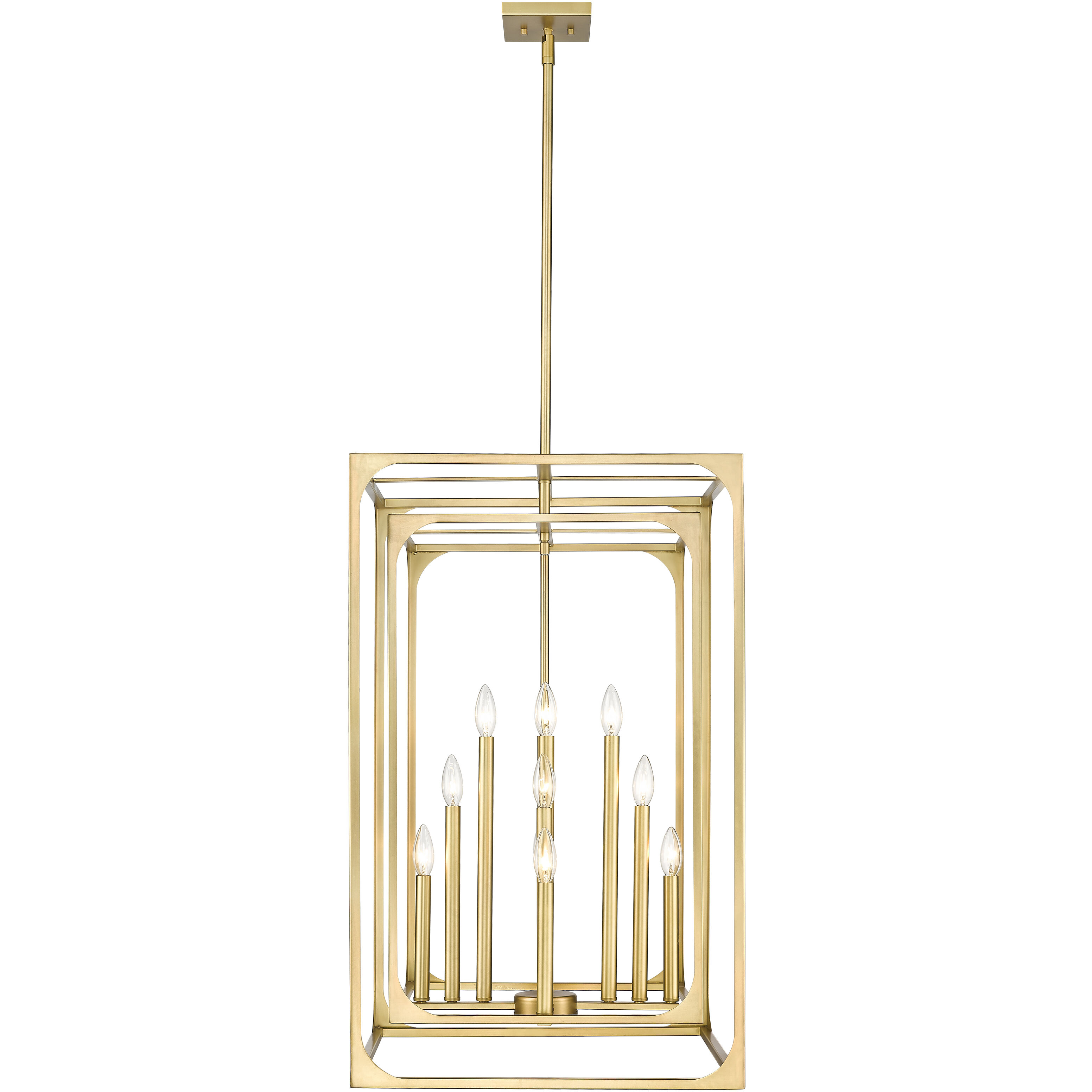 Easton 12 Light 20.5 inch Rubbed Brass Chandelier Ceiling Light