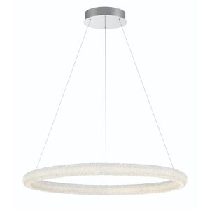 Sassi LED 36 inch Chrome Chandelier Ceiling Light
