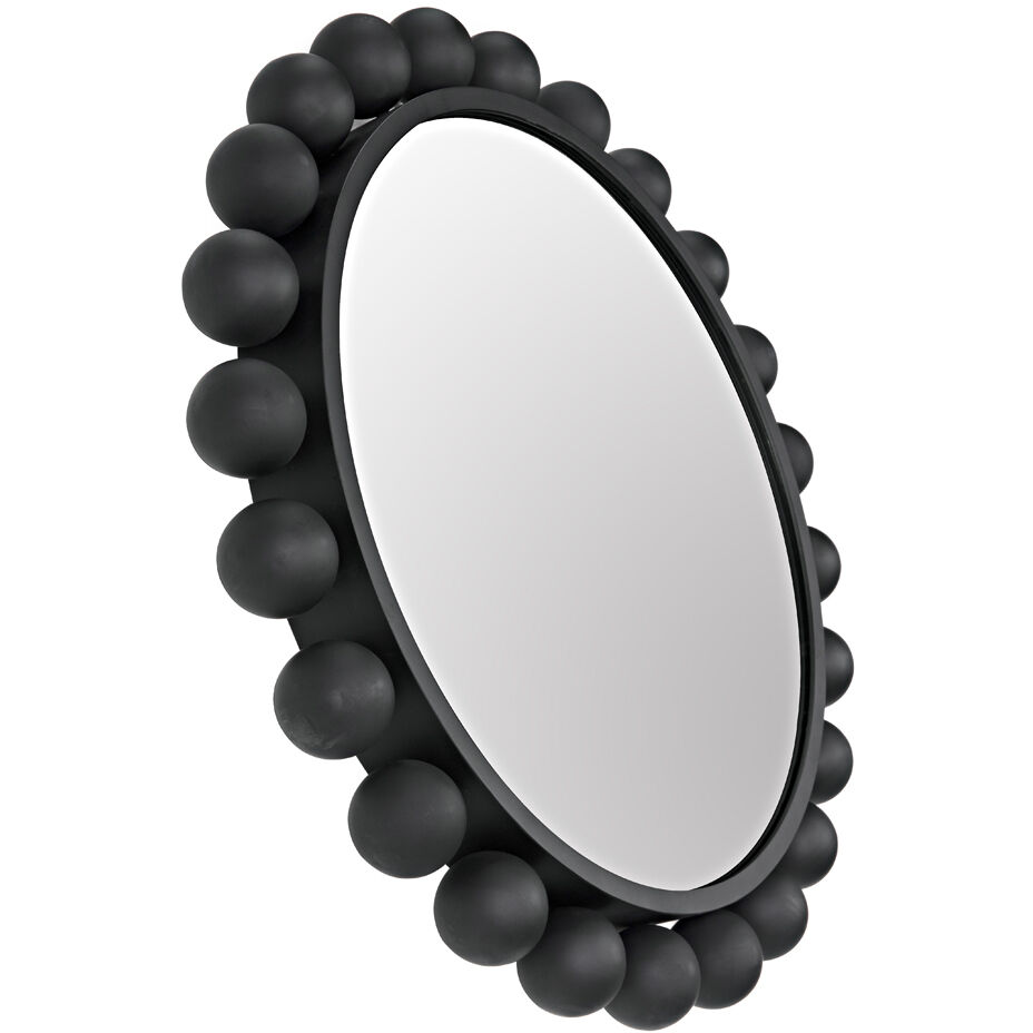 Cooper 33 X 33 inch Matte Black Mirror