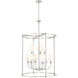 Katerina 9 Light 28 inch Brushed Nickel Chandelier Ceiling Light