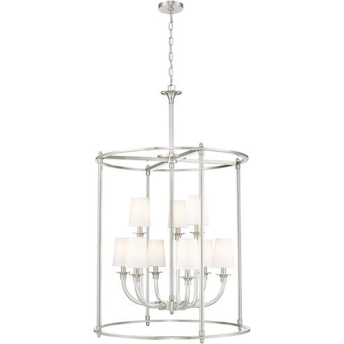 Katerina 9 Light 28 inch Brushed Nickel Chandelier Ceiling Light
