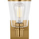 C&M by Chapman & Myers Alessa 1 Light 5 inch Burnished Brass Bath Vanity Wall Sconce Wall Light