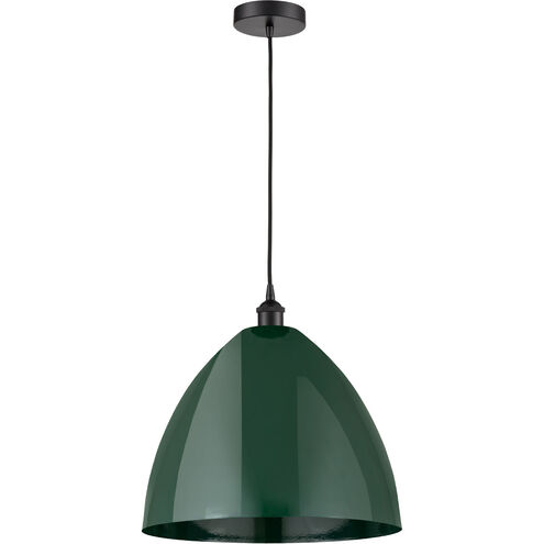 Edison Plymouth Dome 1 Light 16 inch Polished Chrome Mini Pendant Ceiling Light
