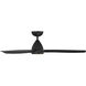 Skylark 54 inch Matte Black Downrod Ceiling Fan