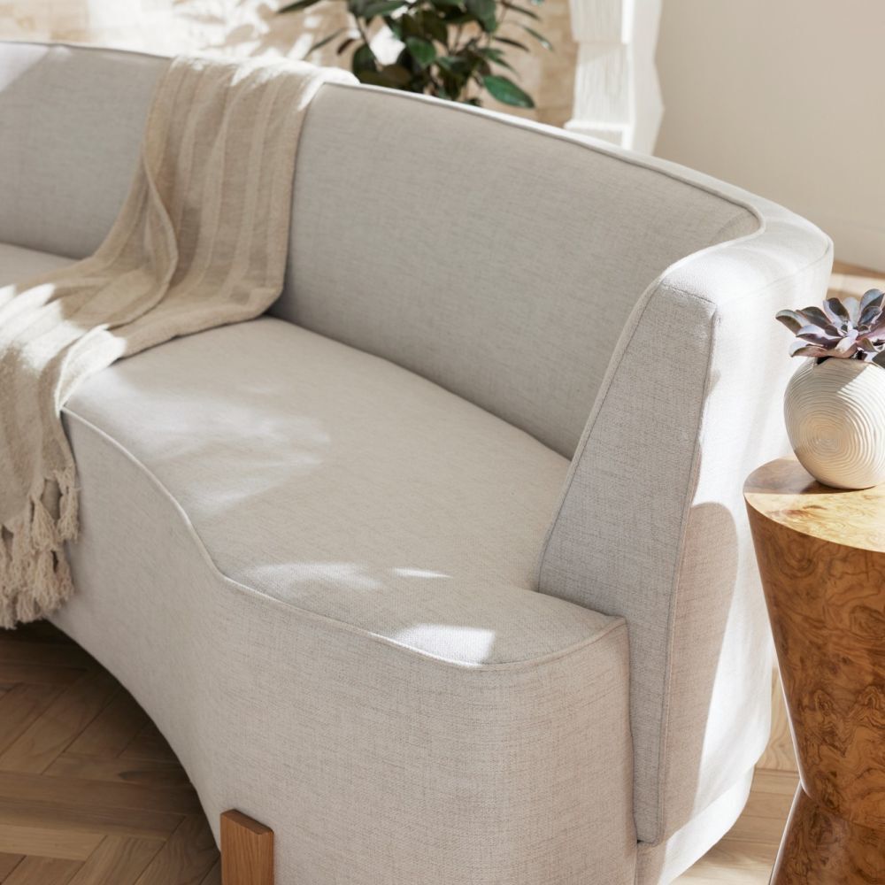 Claude Heron Linen Sofa