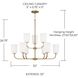Lawson 9 Light 32 inch Aged Brass Chandelier Ceiling Light