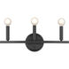 Sawyer 3 Light 18 inch Matte Black Vanity Light Wall Light