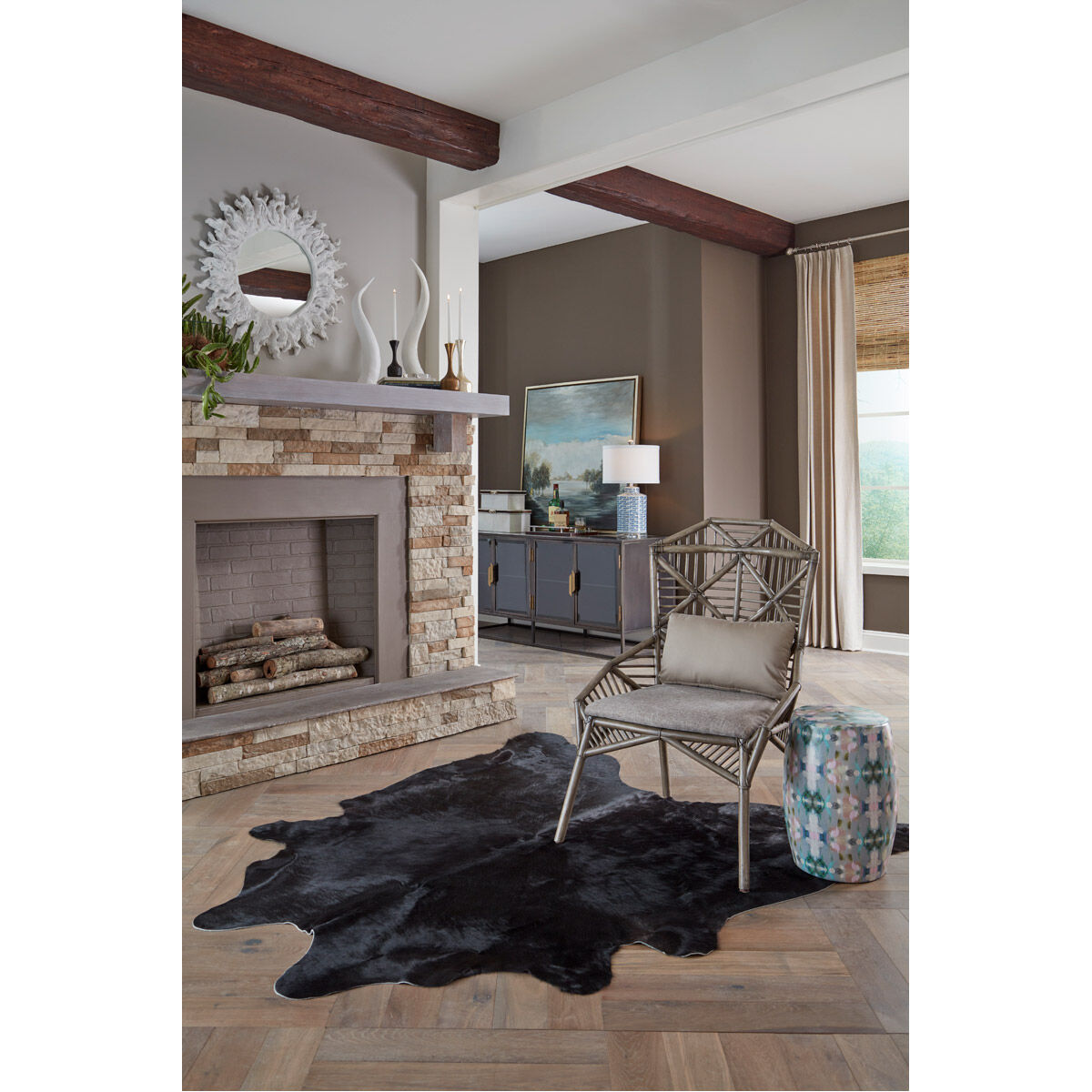 Wildwood 27 inch 100 watt Blue/White Glaze Table Lamp Portable Light