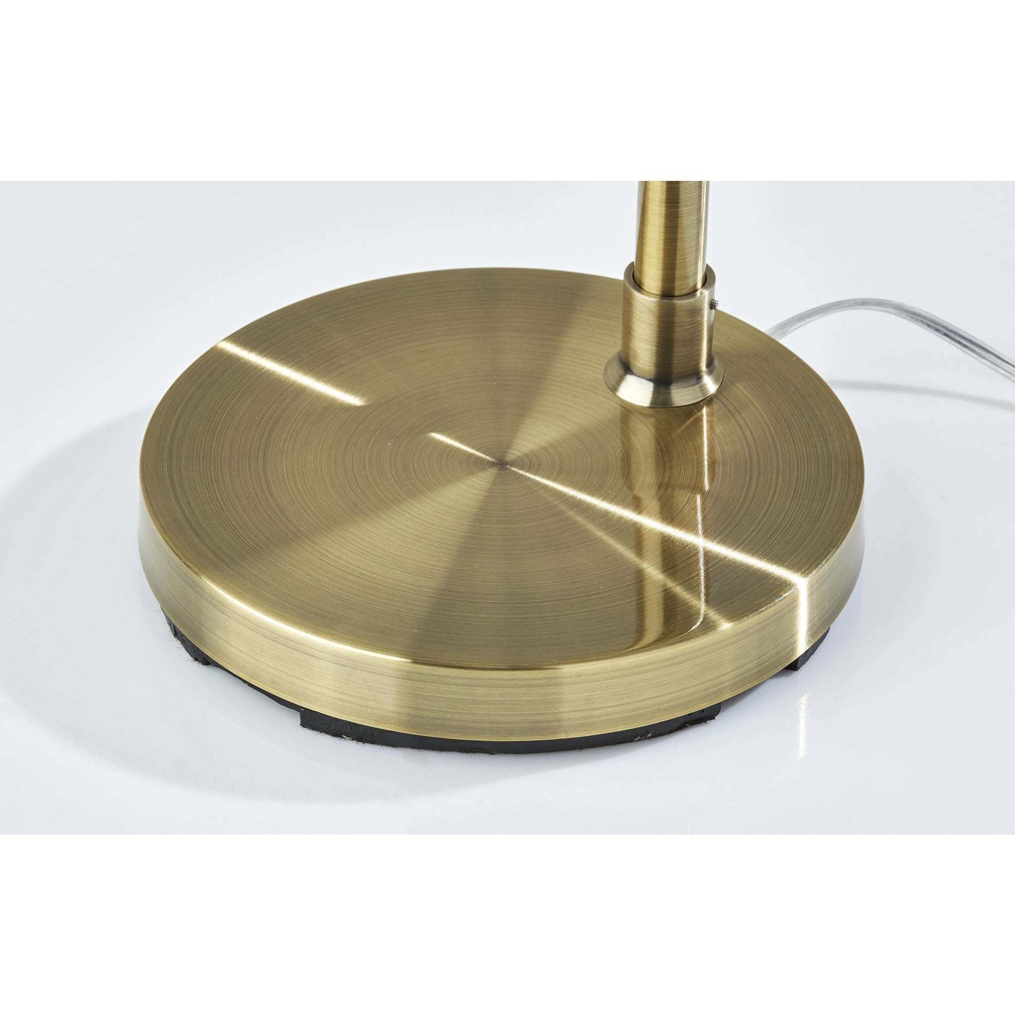 Jace 64 inch 100 watt Antique Brass Floor Lamp Portable Light