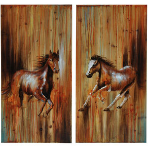Full Gallop 40 inch Paintings, Set of 2