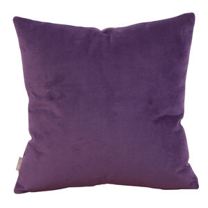 Square 20 inch Bella Eggplant Pillow, with Down Insert