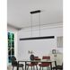 Falsetto LED 40.25 inch Textured Black Linear Chandelier Ceiling Light