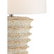 Salima 29.5 inch 150 watt White Moss Table Lamp Portable Light