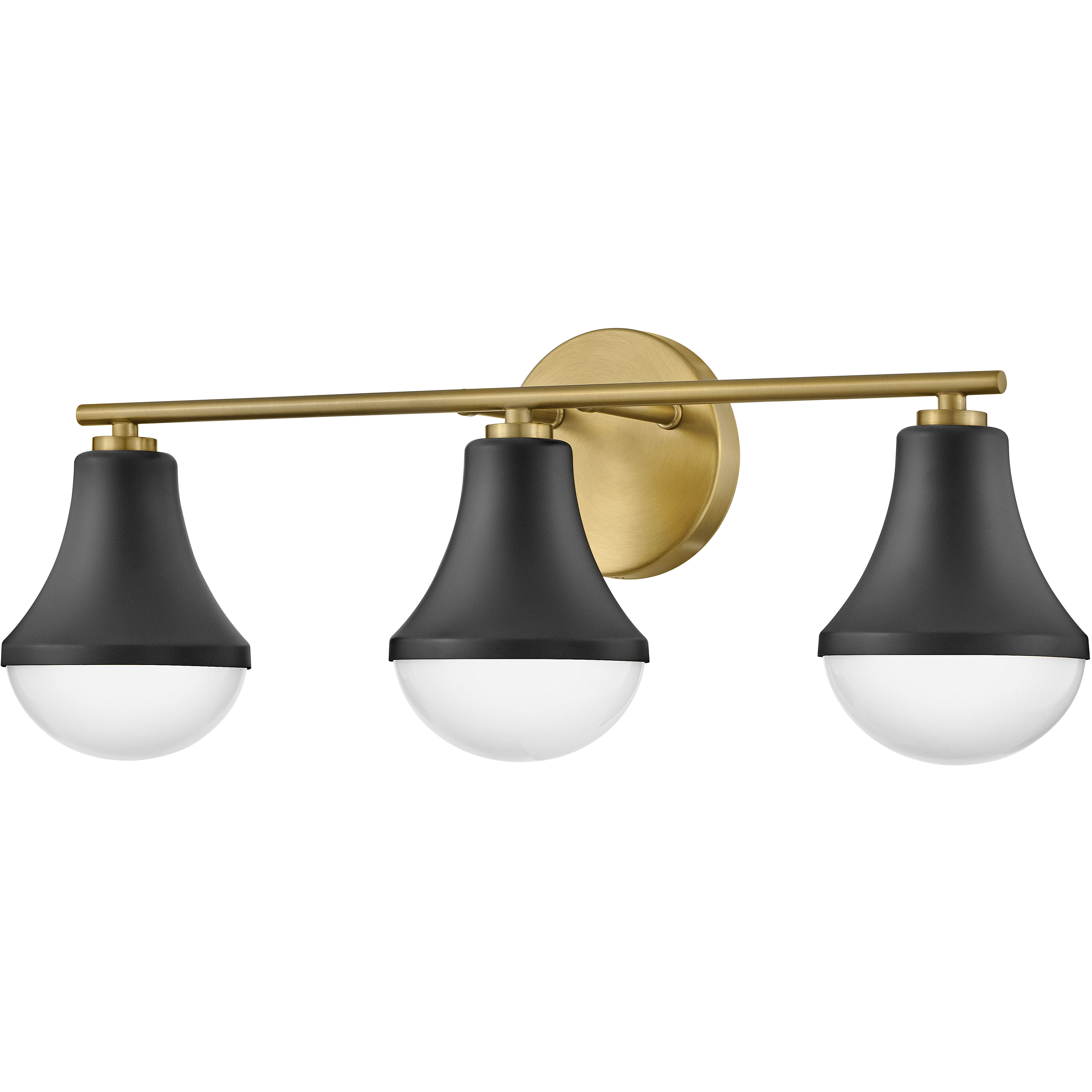 Haddie LED 24 inch Black Bath Light Wall Light