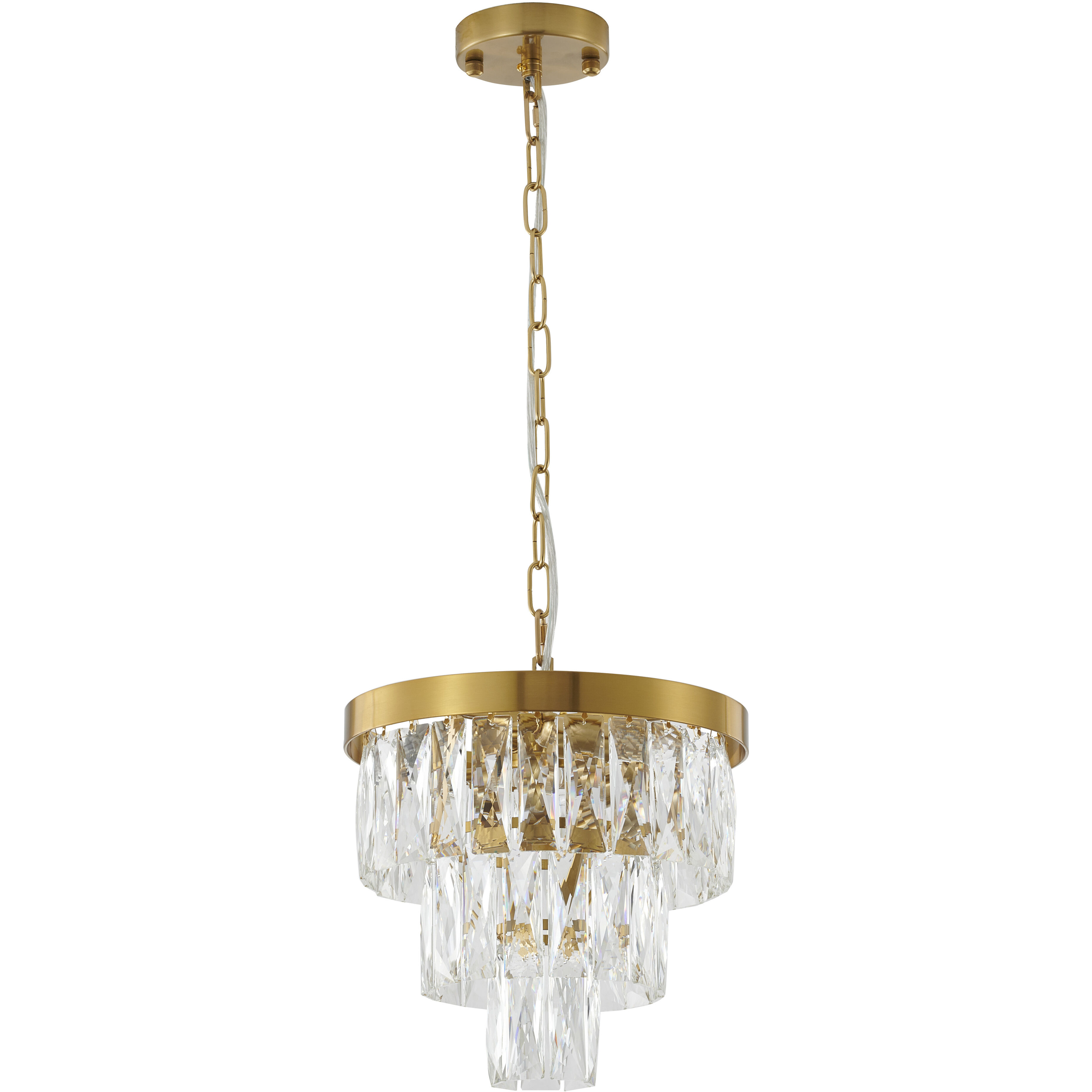 Canada 3 Light 11.8 inch Gold Chandelier Ceiling Light