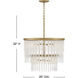 Rubina 10 Light 26 inch Burnished Gold Chandelier Ceiling Light