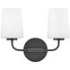 Kline LED 14.25 inch Black Bath Light Wall Light