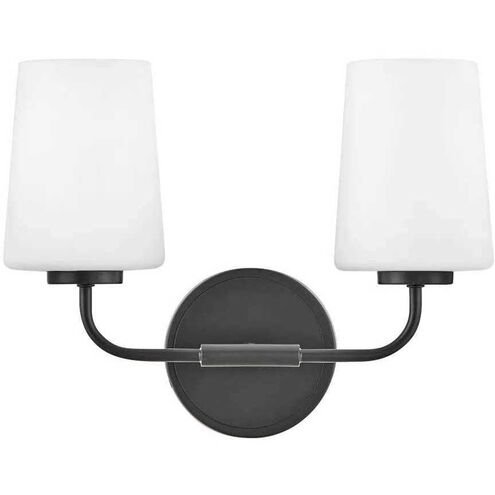 Kline LED 14.25 inch Black Bath Light Wall Light