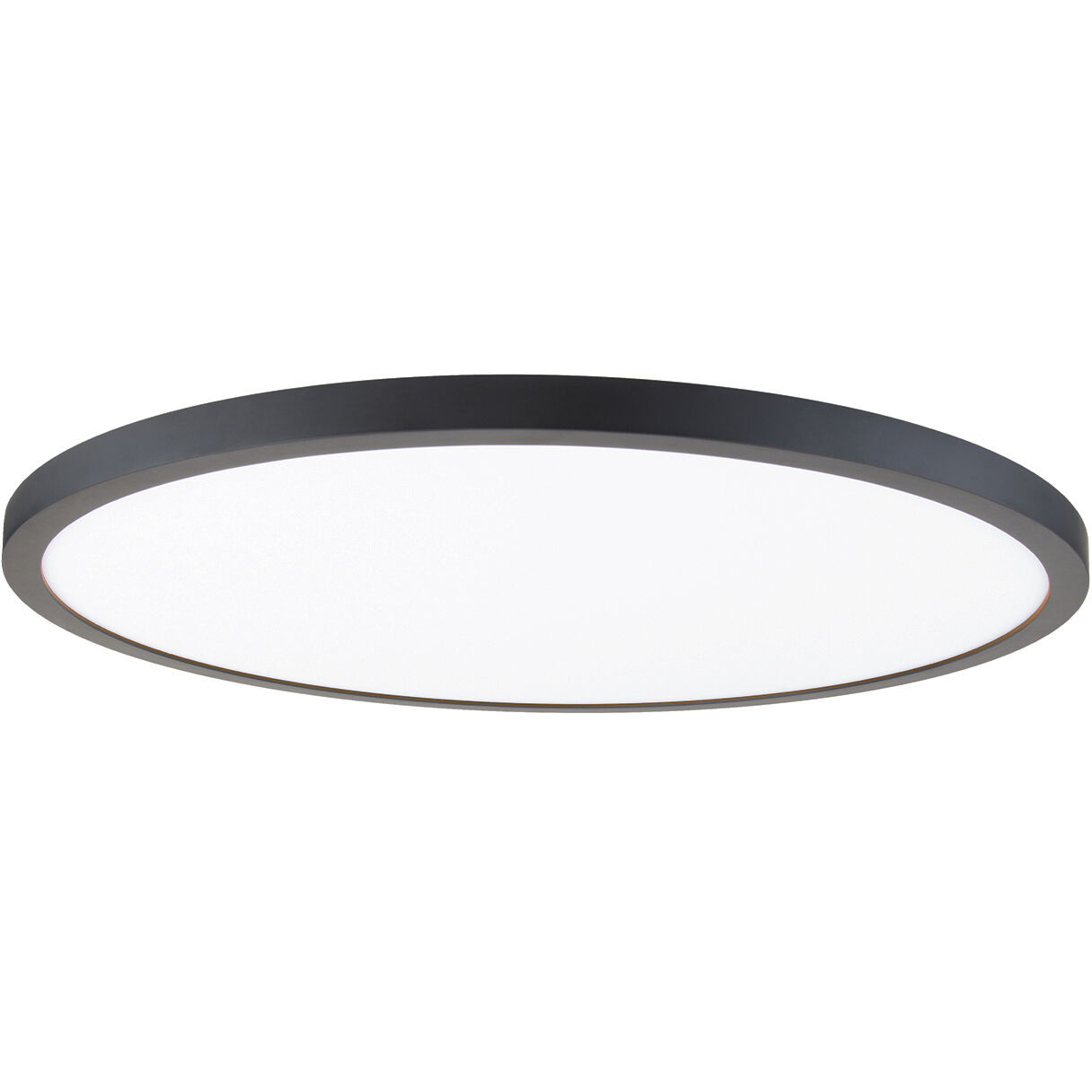 Round LED 15 inch Black Flush Mount Ceiling Light in 3500K, WAC Limited