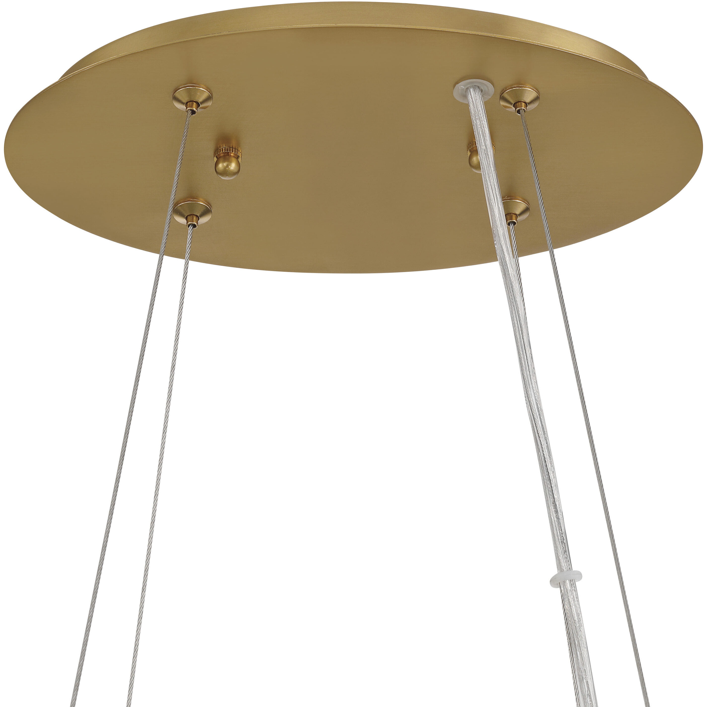 Brookstreet 8 Light 27.5 inch Legacy Brass Pendant Ceiling Light in Clear Handmade Glass