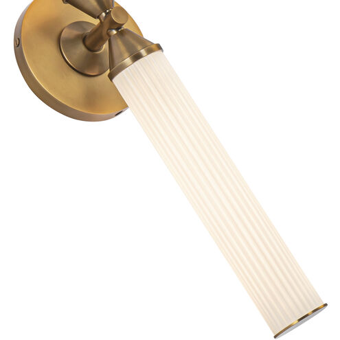 Edwin LED 2 inch Vintage Brass Bath Vanity Light Wall Light