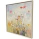 Blooms in the Meadow Blue and Green and Red and Yellow Canvas