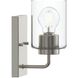 Merry 1 Light 5.75 inch Brushed Nickel Bath Vanity Wall Light