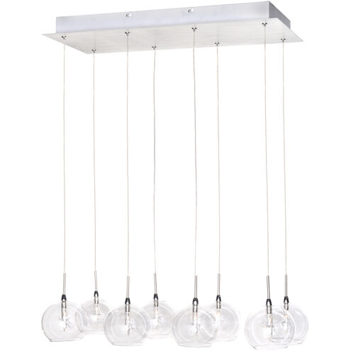 Starburst 8 Light 23.5 inch Polished Chrome Linear Pendant Ceiling Light