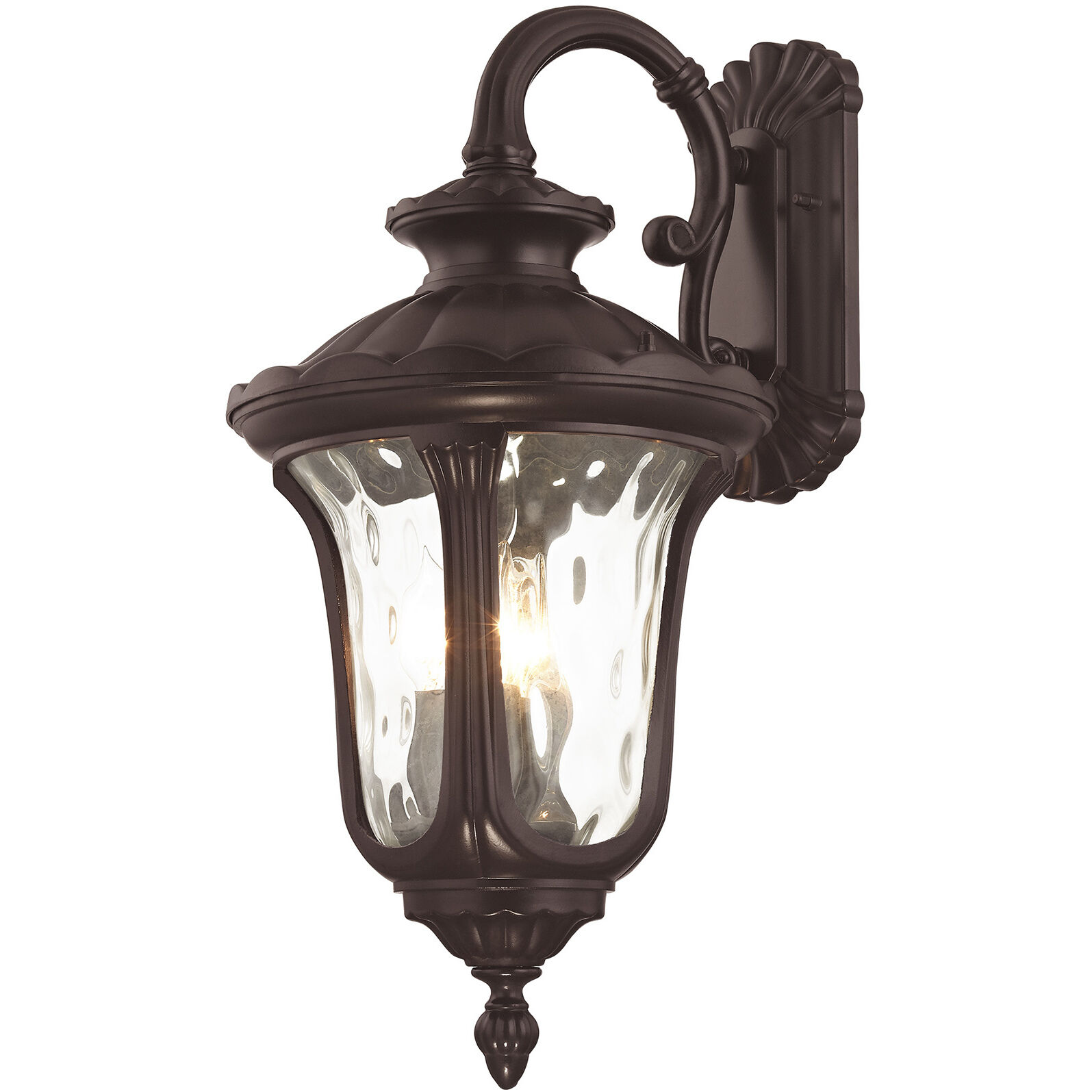 Oxford 3 Light 23 inch Bronze Outdoor Wall Lantern