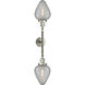Franklin Restoration Geneseo 2 Light 17 inch Brushed Satin Nickel Bath Vanity Light Wall Light, Franklin Restoration