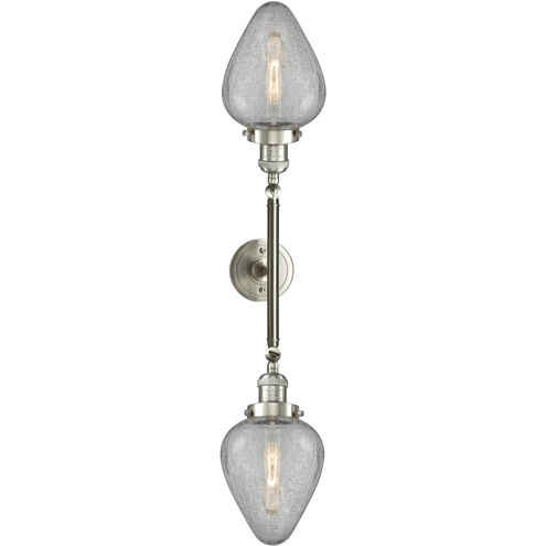 Franklin Restoration Geneseo 2 Light 17 inch Brushed Satin Nickel Bath Vanity Light Wall Light, Franklin Restoration