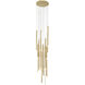 Icon St. 18 Light 18 inch Brushed Brass Pendant Cluster Ceiling Light 