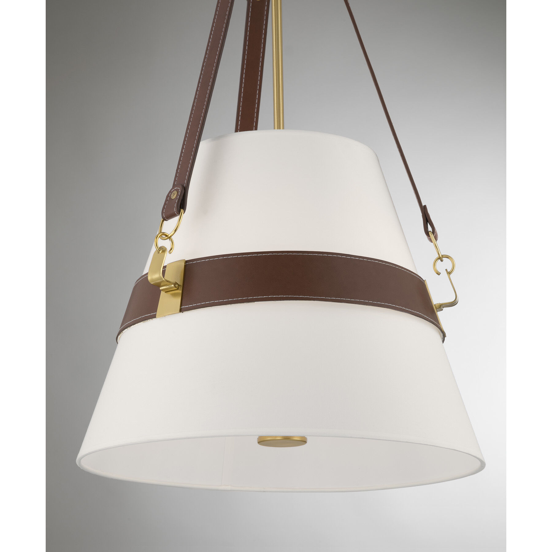 Corinth 3 Light 16.75 inch Warm Brass Pendant Ceiling Light