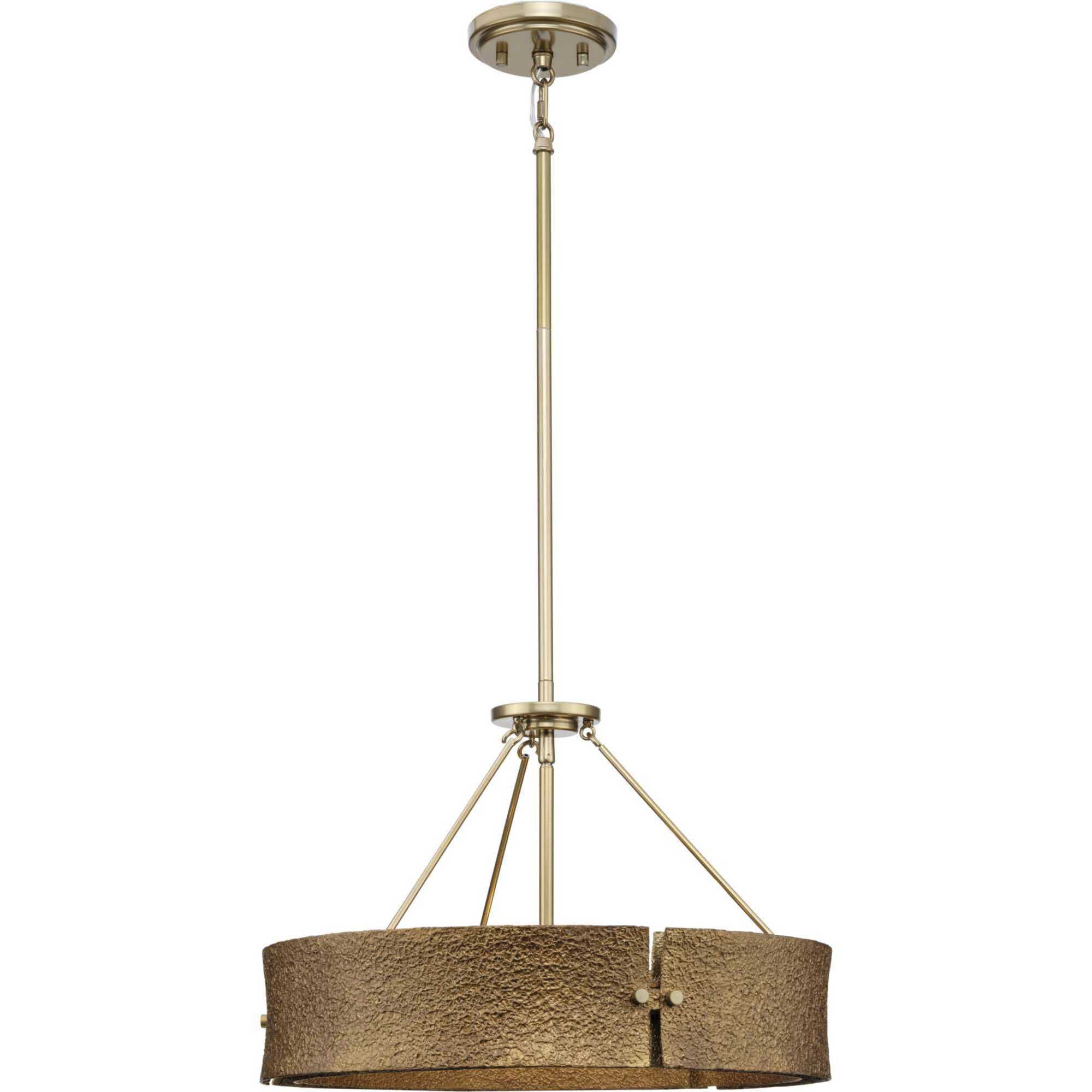 Lusail 4 Light 19 inch Soft Gold Pendant Ceiling Light, Design Series