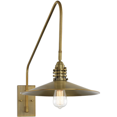 Wheaton 38 inch 60 watt Warm Brass Adjustable Wall Sconce Wall Light