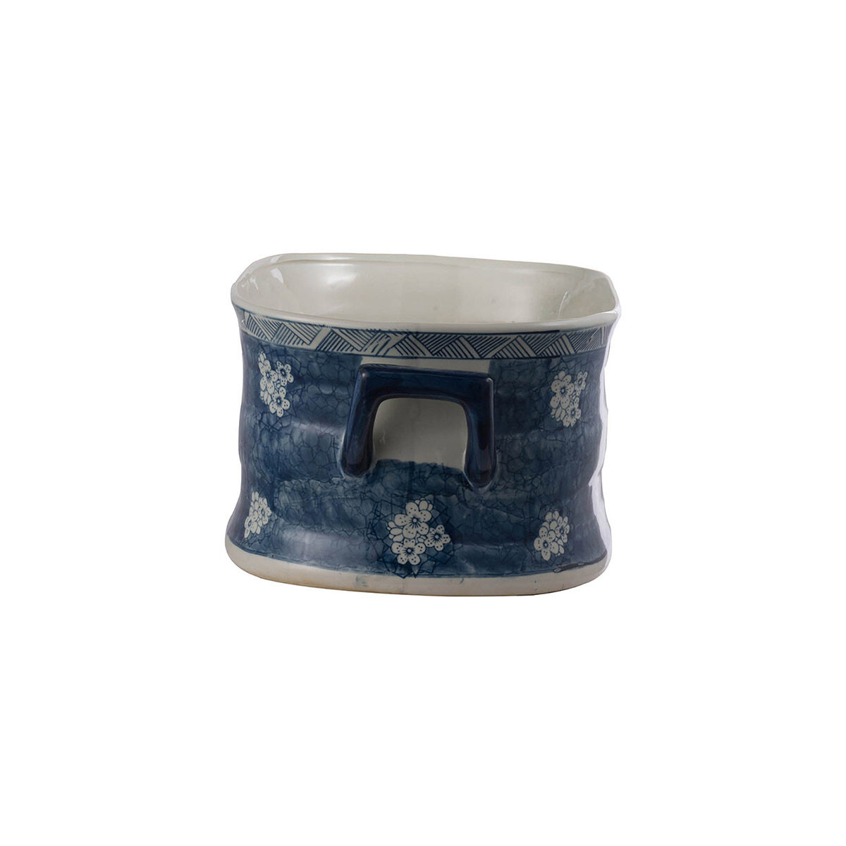 Kelda Blue and White Planter, Set of 2