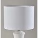 Marissa 26 inch 100.00 watt Matte White Ceramic Table Lamp Portable Light