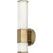 Facet LED 5 inch Heritage Brass Bath Light Wall Light
