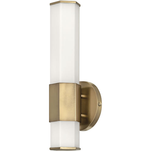 Facet LED 5 inch Heritage Brass Bath Light Wall Light