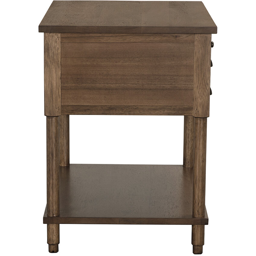 Artemio 32 X 28 inch Dark Walnut Side Table