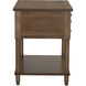 Artemio 32 X 28 inch Dark Walnut Side Table