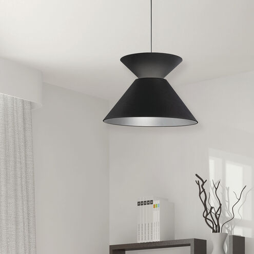Patricia 1 Light 18 inch Black Pendant Ceiling Light