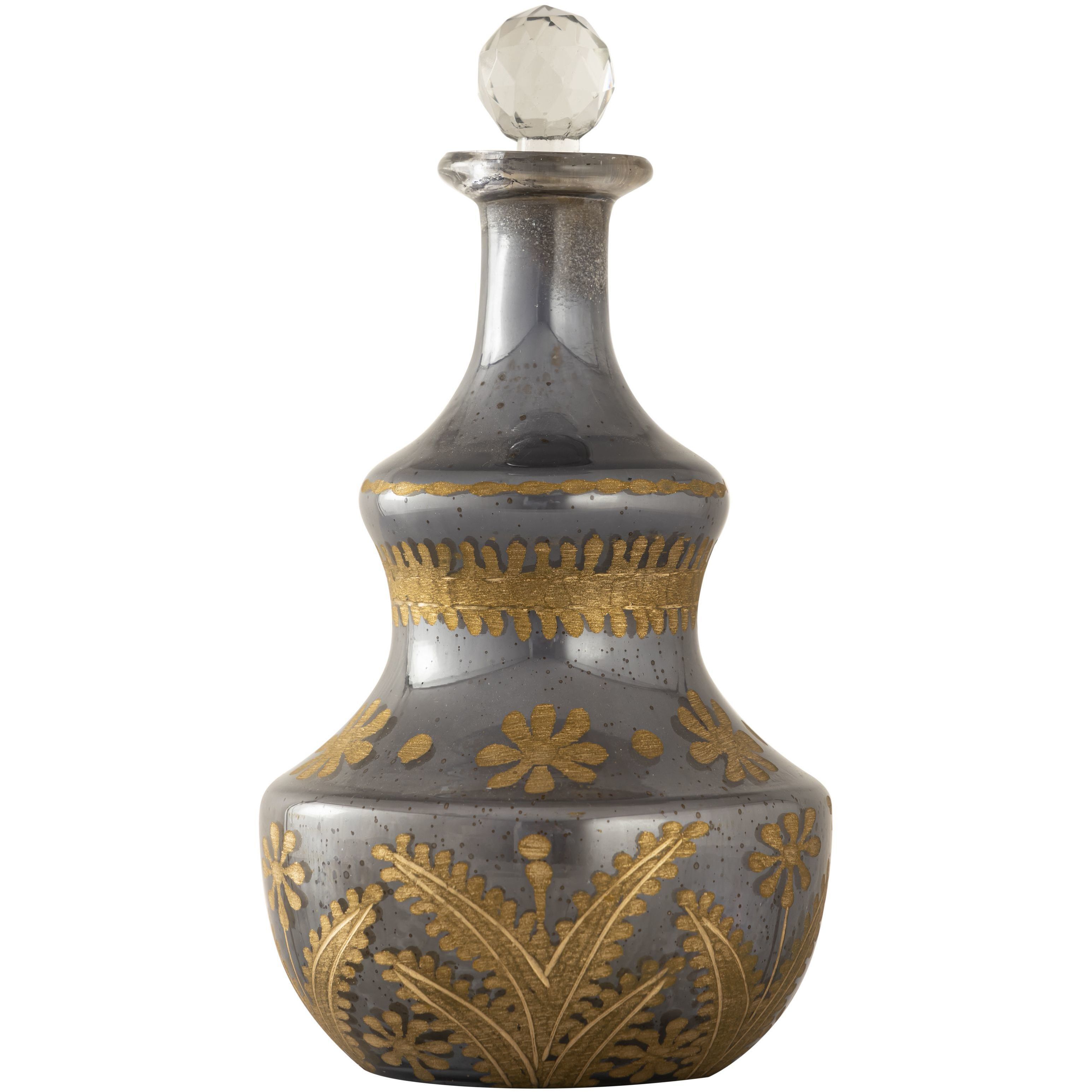 Kemal Antique Silver with Gold Bottle, Set of 3