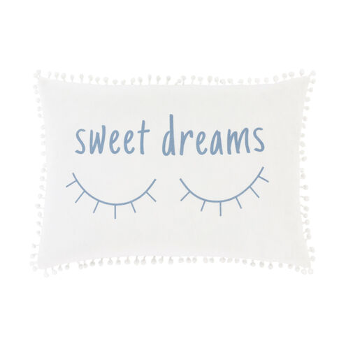 Dreamy 18 X 12 inch White/Sky Blue Pillow Kit, Lumbar