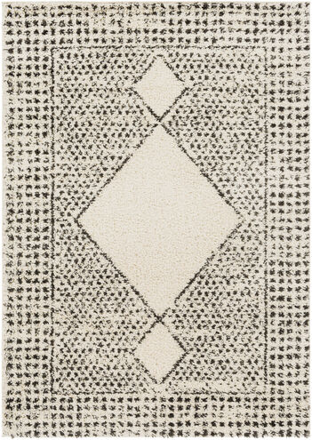 Beni Shag 108 X 79 inch Black Rug in 7 x 9, Rectangle